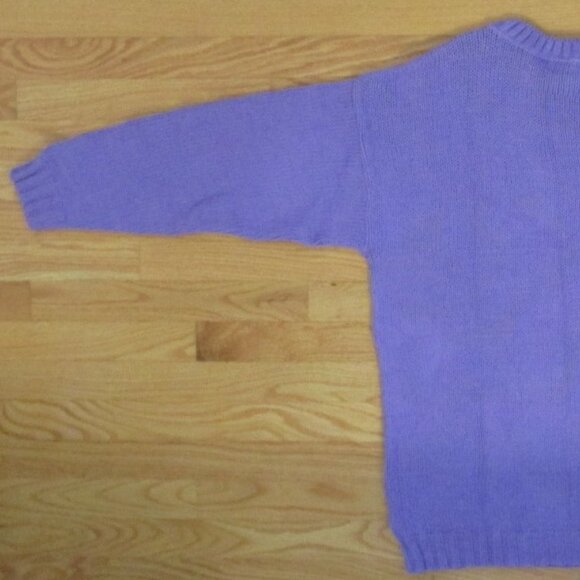 CHEROKEE WOMEN'S SIZE L SWEATER LAVENDER TUNIC CREW NECK CABLE KNIT NWT - Picture 7 of 11
